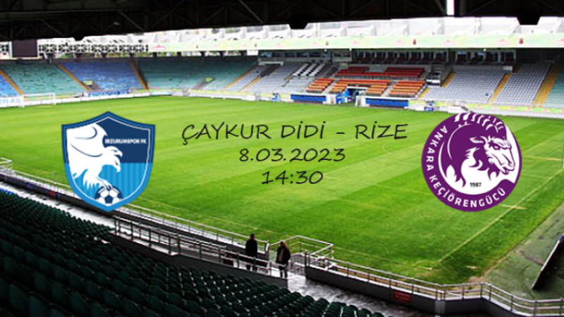 TFF 1. Lig: Erzurumspor FK - Keçiörengücü Maçınının Hakemleri Belli Oldu