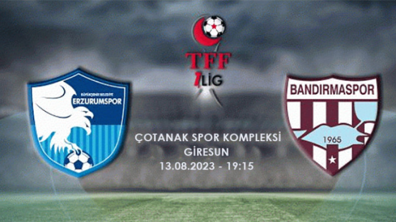 Erzurumspor FK-Bandırmaspor maçının hakemleri