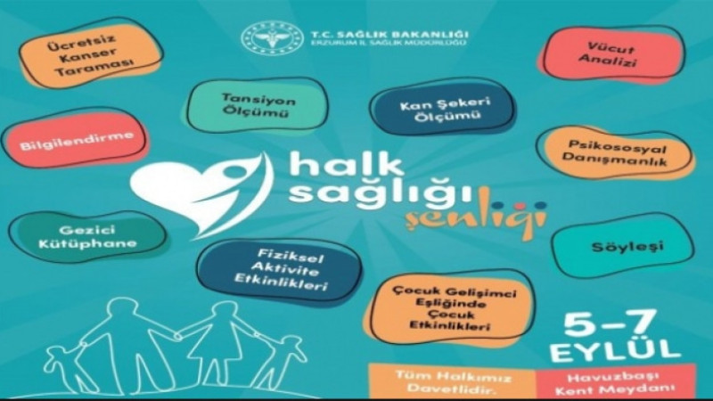 Erzurum'da Halk Sağlığı Şenliği düzenlenecek