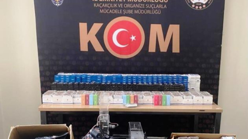 Erzurum'da 725 paket kaçak sigara ele geçirildi