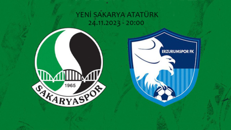 Sakaryaspor AŞ-Erzurumspor FK maçını Akarsu yönetecek