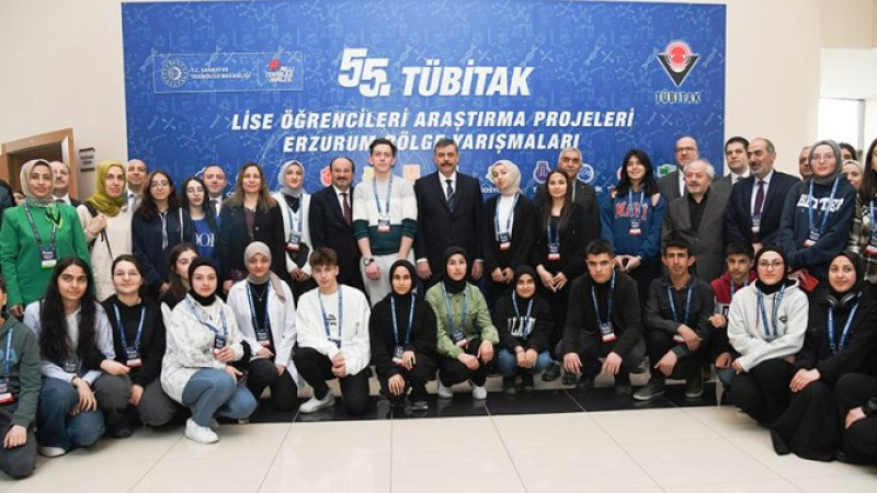 TÜBİTAK 55. Lise Öğrencileri Bölge Yarışması Erzurum'da