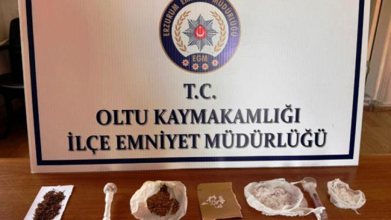 Oltu'da uyuşturucu operasyonunda 4 şüpheli yakalandı