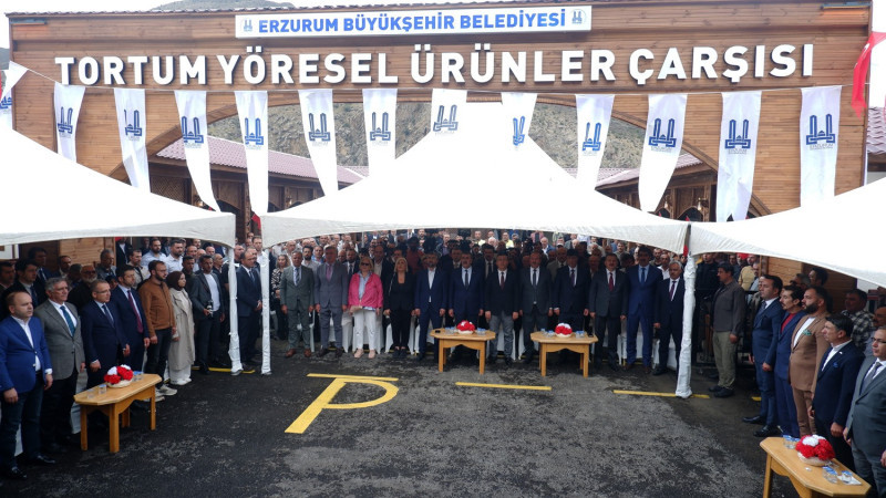 Tortum Yöresel Ürünler Çarşısı açıldı