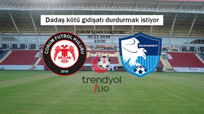 Çorumspor-Erzurumspor FK maçını Mertoğlu yönetecek