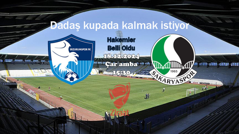 ZTK Erzurumspor FK-Sakaryaspor maçını Yılmaz yönetecek