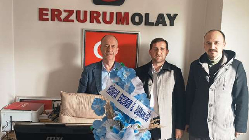 HÜDAPAR Heyetinden Erzurum Olay Gazetesi’ne Ziyaret