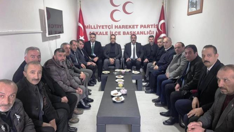 MHP heyeti Aşkale’ye çıkarma yaptı