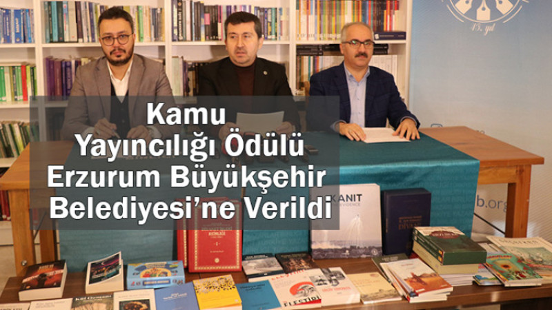 Türkiye Yazarlar Birliği'nden Erzurum Büyükşehir Belediyesi'ne Ödül