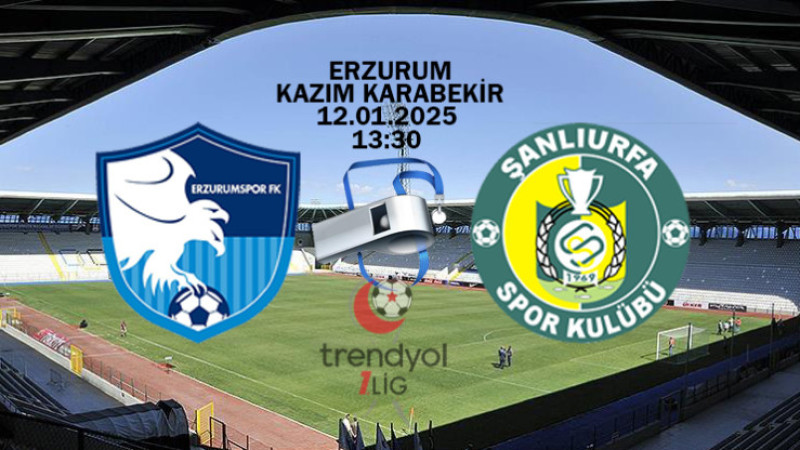 Trendyol 1.lig: Erzurumspor FK - Şanlıurfaspor maçını Hasova yönetecek