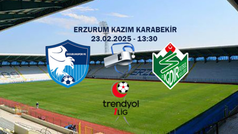 Erzurumspor FK-Iğdırspor maçında Kardeşler düdük çalacak