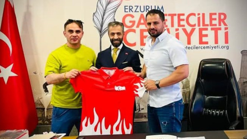 Olimpiyat Şampiyonun'dan Başkan Çakır'a ziyaret 