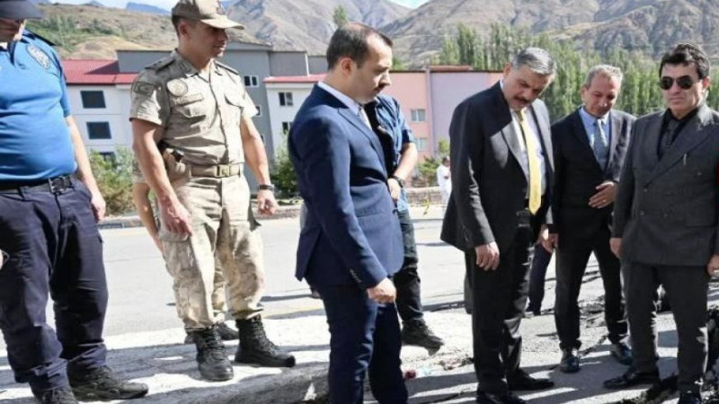 İspir'de AFAD  incelemelerde bulunuldu