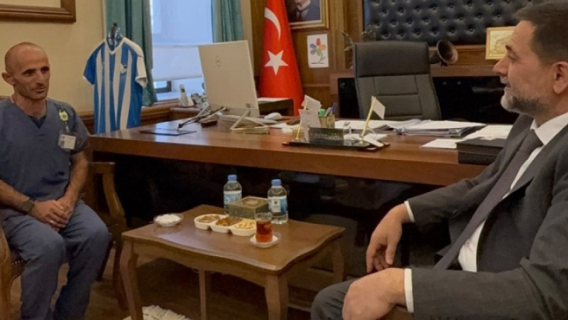 Fenomen çobandan Başkan Uçar'a ziyaret