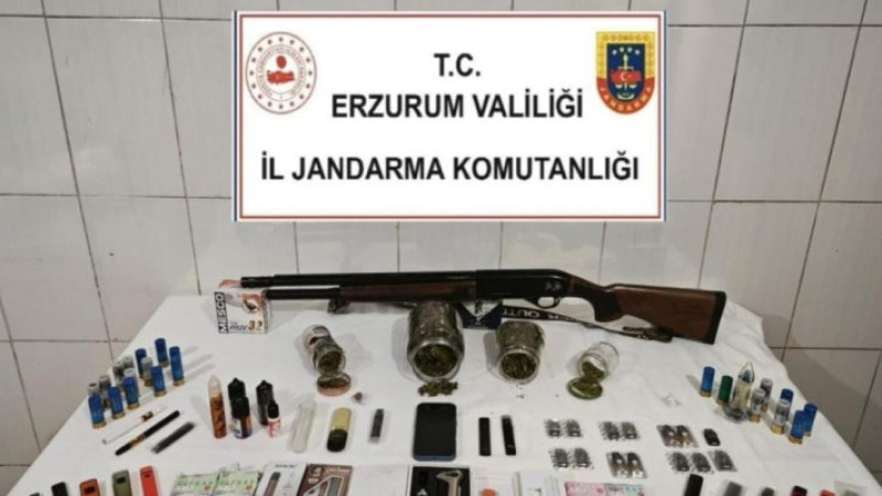 Erzurum'da uyuşturucu operasyonu