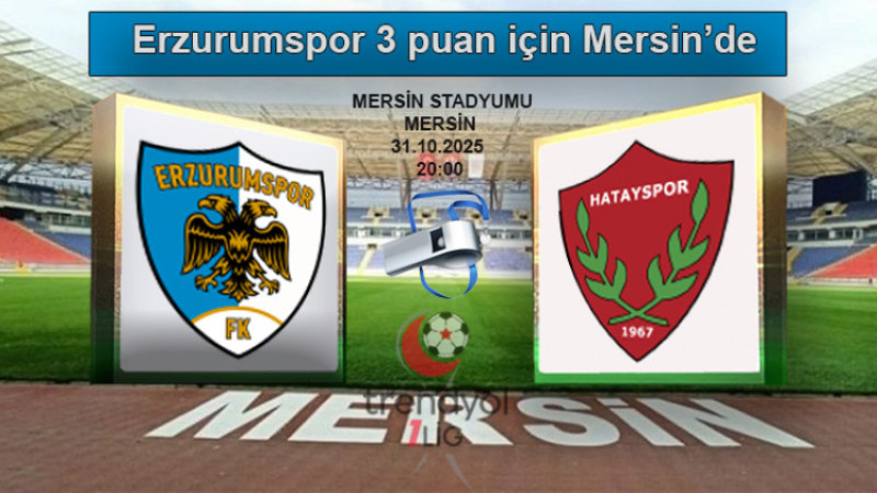 Hatayspor-Erzurumspor maçında düdük Şen'de