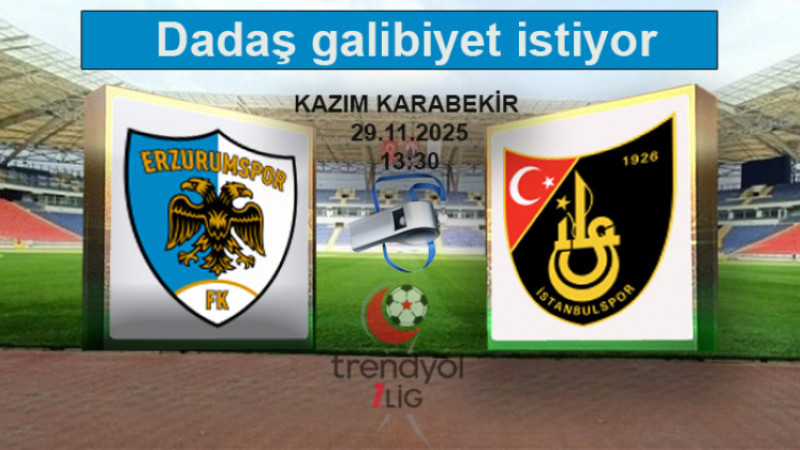 Erzurumspor FK-İstanbulspor maçını Ergün yönetecek