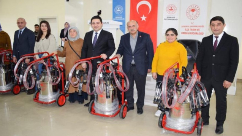 Bir yılda 128 adet süt sağım makinesi dağıtıldı