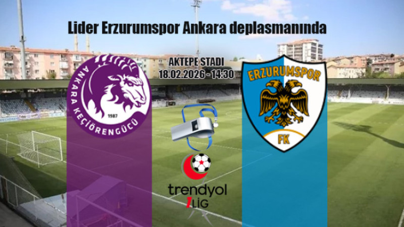 Erzurumspor Keçiörengücü maçını Tonusluoğlu yönetecek