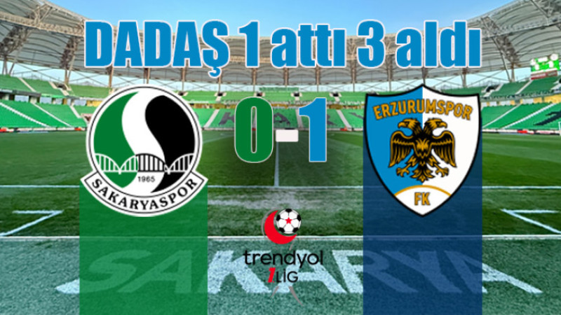 Trendyol 1. lig: Sakaryaspor 0-1 Erzurumspor FK