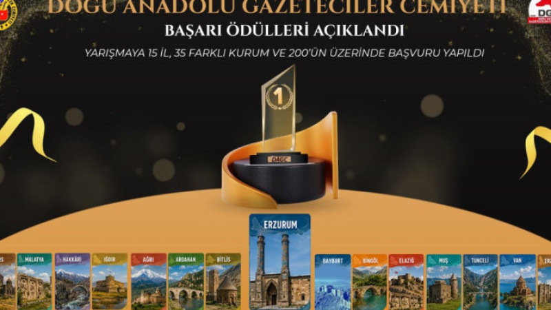 DAGC 2025 yılı gazetecilik başarı ödülleri sahiplerini buldu