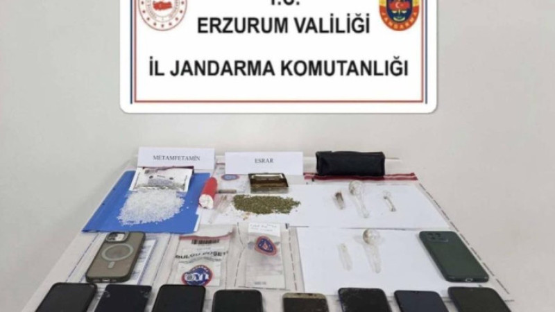 Erzurum’da uyuşturucu operasyonu; 7 kişi tutuklandı