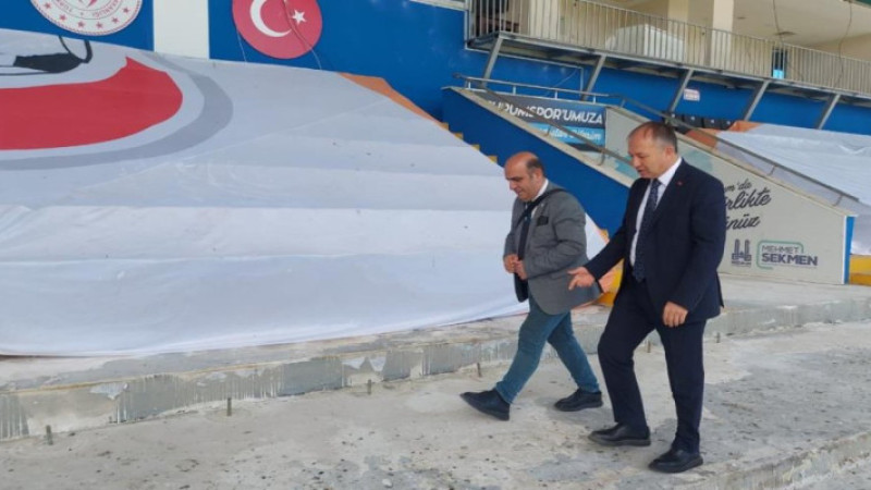 Kazımkarabekir Stadı Süper Lige hazırlanıyor