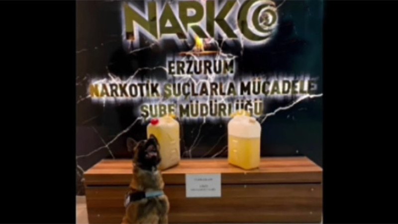 Erzurum'da Likit Metamfetamin Yakalandı