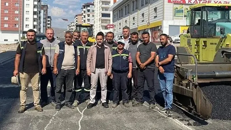 Başkan Uçar asfalt çalışmalarını yerinde inceledi 