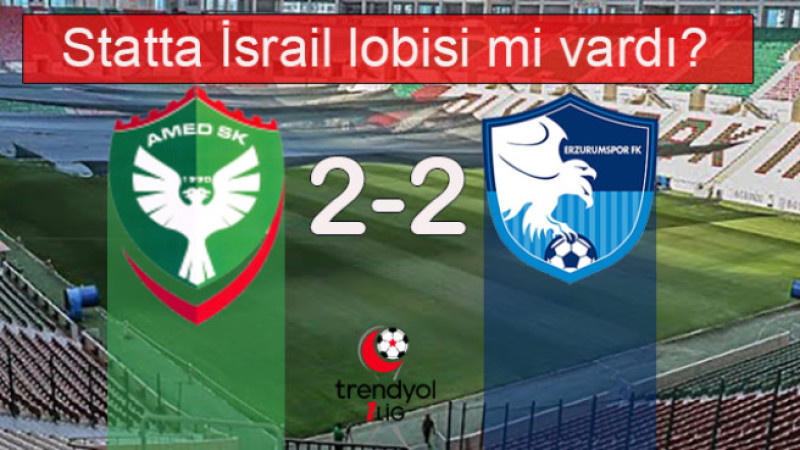 TFF 1.Lig: Amed SF: 2 - 2 Erzurumspor FK
