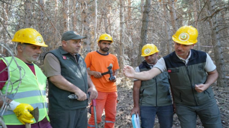Palandöken'de yangına karşı seferberlik