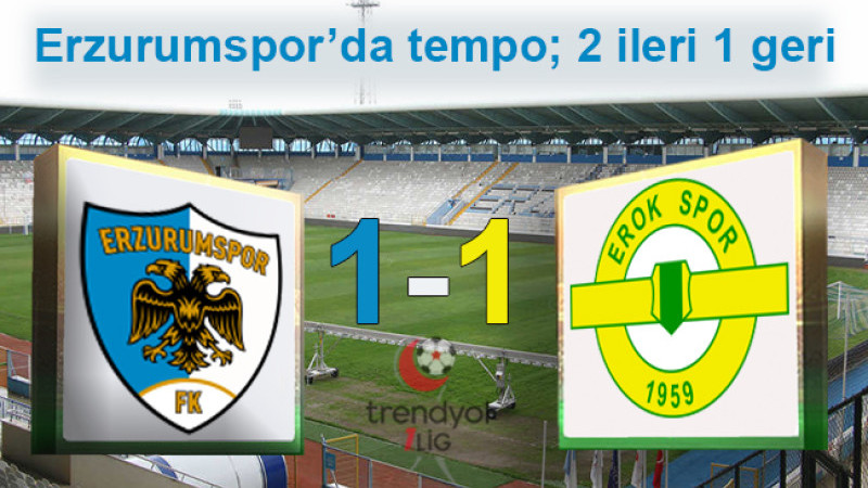 Trendyol 1. Lig: Erzurumspor FK 1-1 Esenler Erokspor