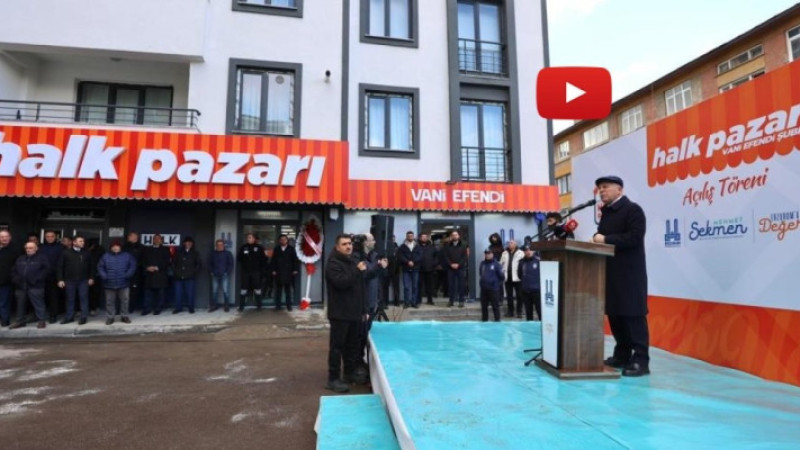 Büyükşehir halk pazarının onuncu şubesini de açtı