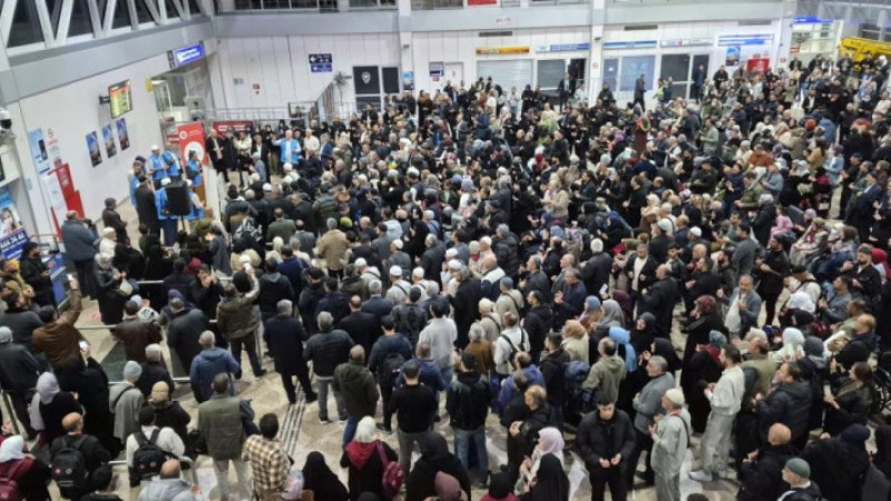 Erzurum’da ilk hac kafilesi dualarla uğurlandı