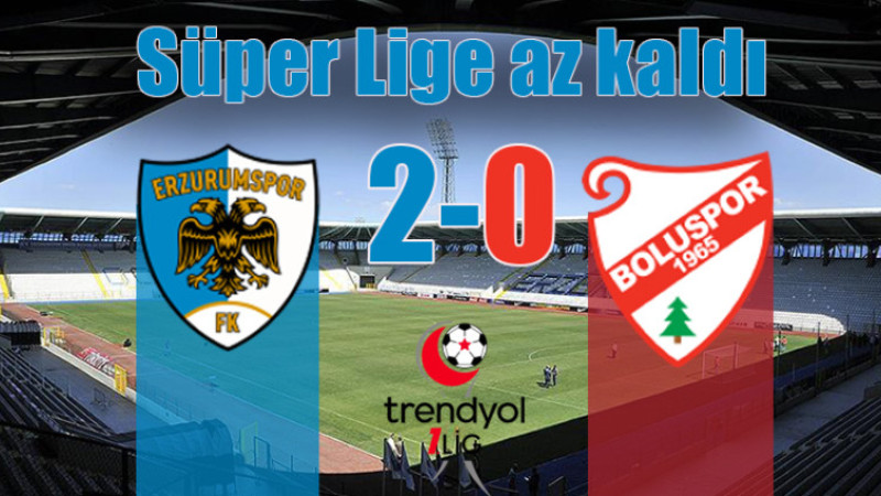 Trendyol 1. Lig: Erzurumspor FK: 2 - Boluspor: 0 