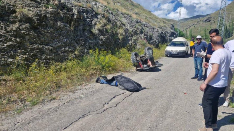 İspir’de  ATV’den düşen şahıs hayatını kaybetti