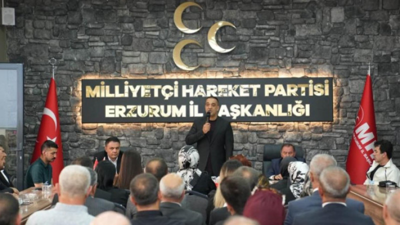 MHP Erzurum’da büyük il kongresi için düğmeye basıldı